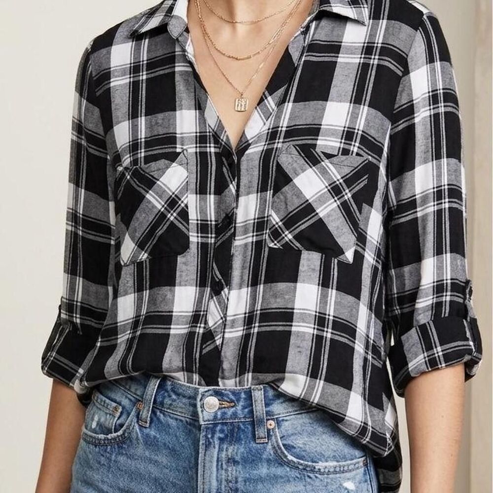 Bcx Women's Black and Grey Shirt